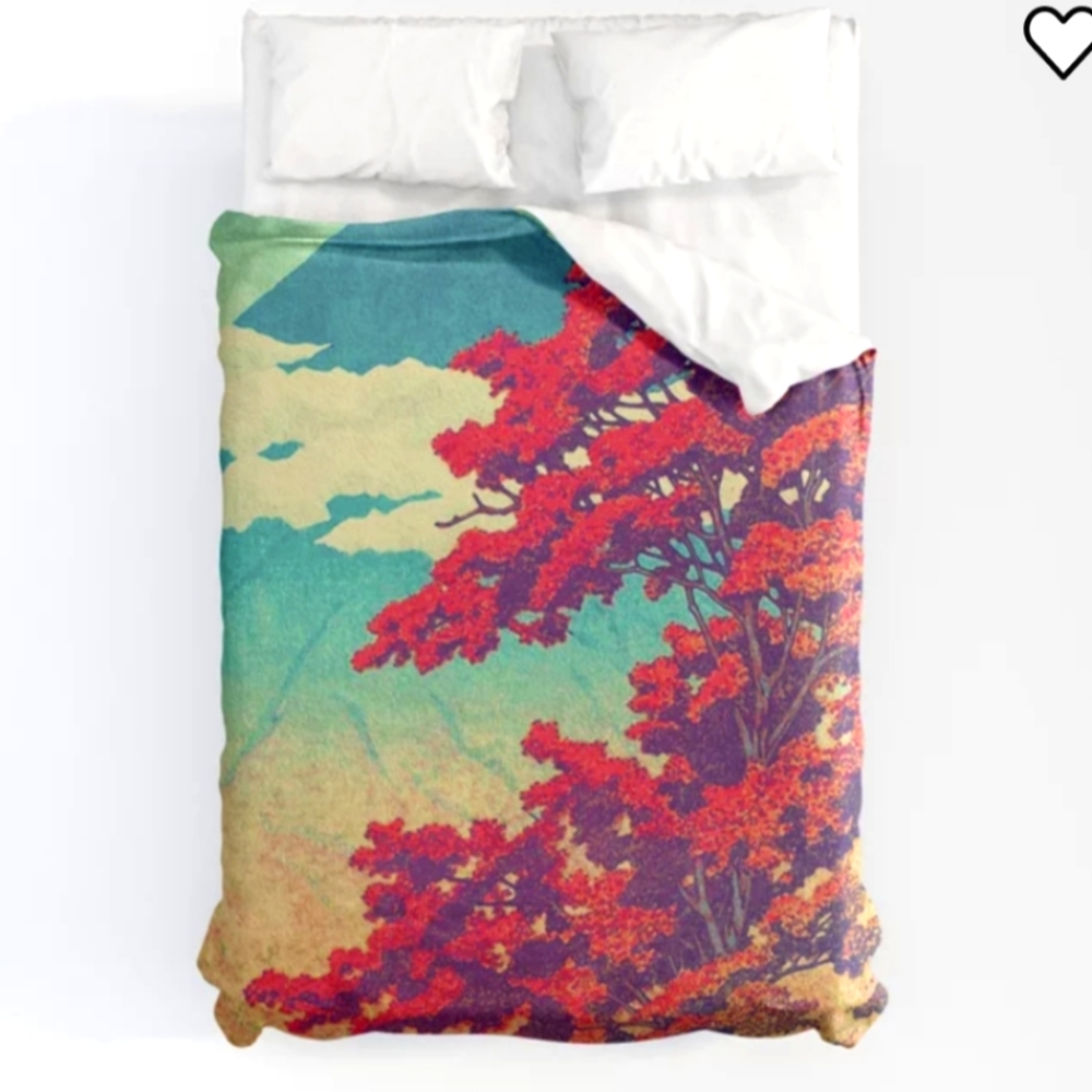 The New Year in Hisseii by Kijiermono Duvet Cover Microfiber Polyester Queen